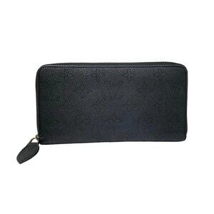 LOUIS VUITTON Zippy Wallet Noir Mahina - Long Wallet 425-081225